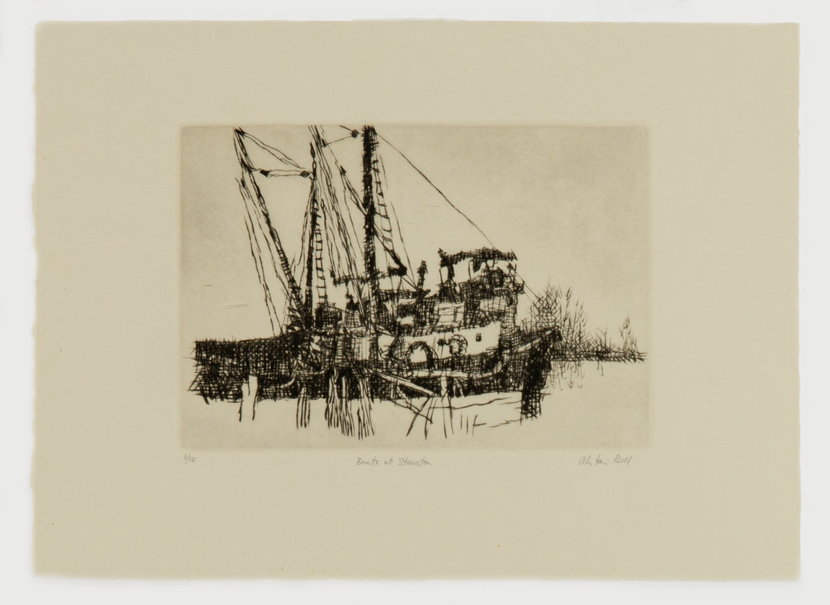 Alistair Bell, Boats At Steveston, 1985