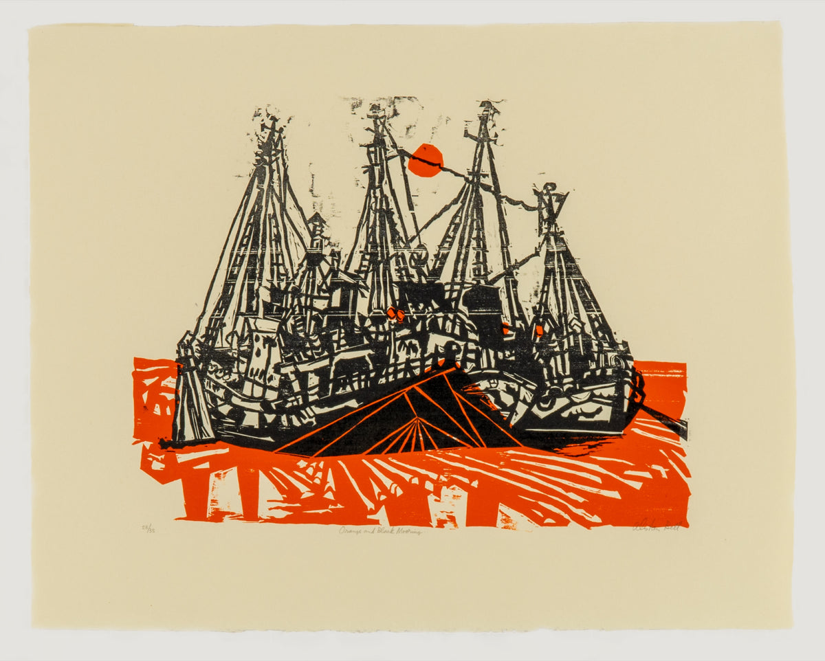 Alistair Bell, Orange & Black Mooring, 1972