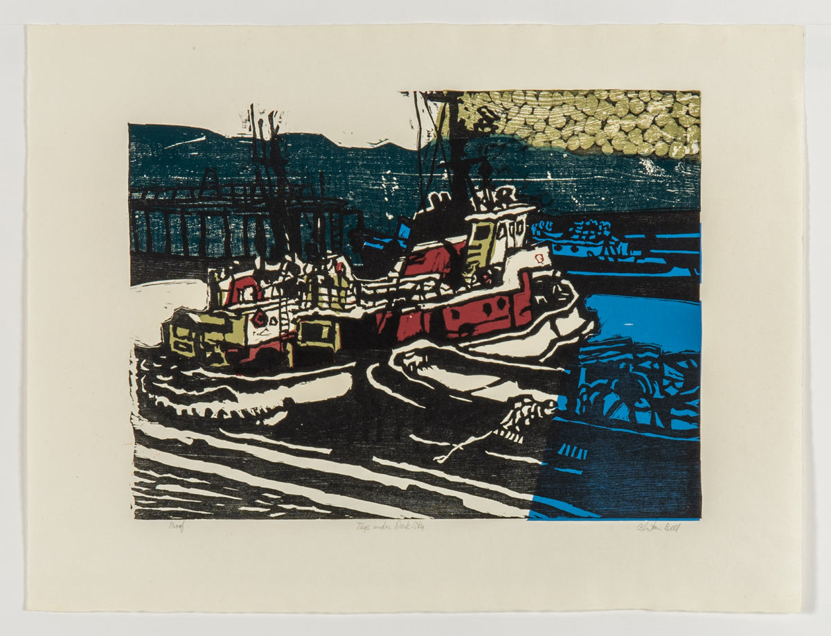 Alistair Bell, Tugs Under Dark Sky, 1987