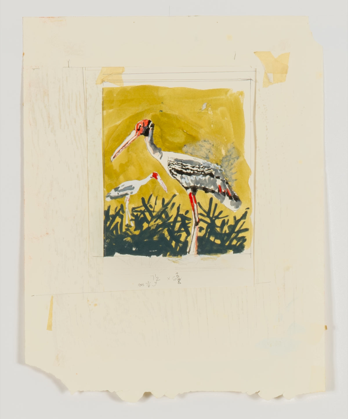 Alistair Bell, Untitled (Storks Among Thorn Trees), 1997
