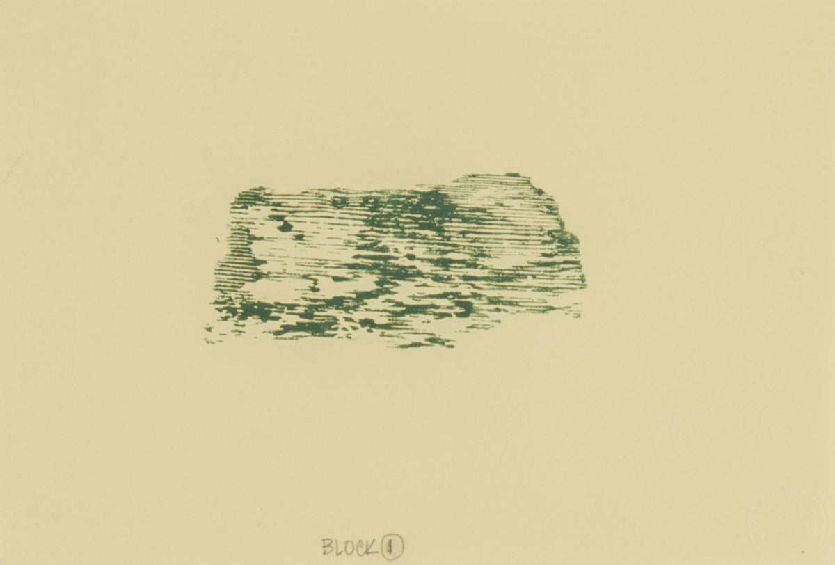 Alistair Bell, Block 1 - Green Block Print, 1986