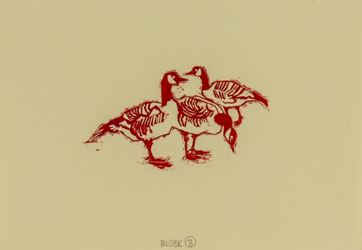 Alistair Bell, Block 3 - Geese Print, 1986