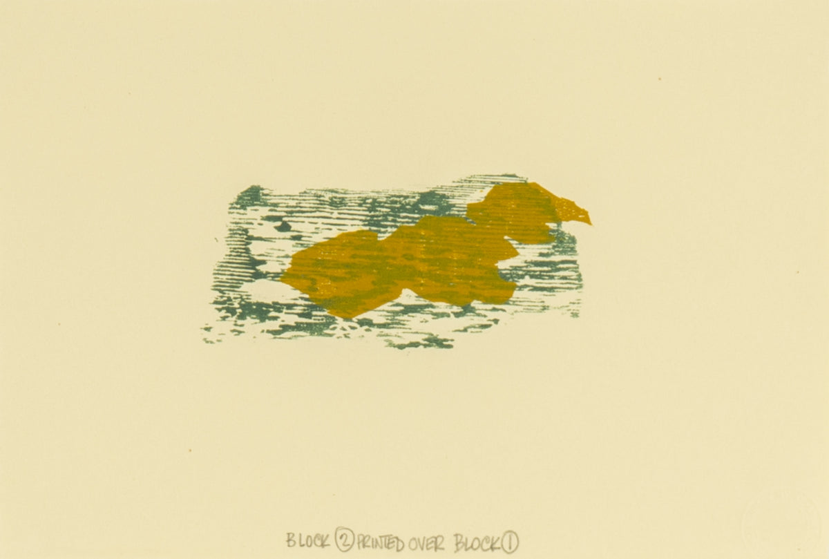 Alistair Bell, Block 2 - Print Over Block Print, 1986