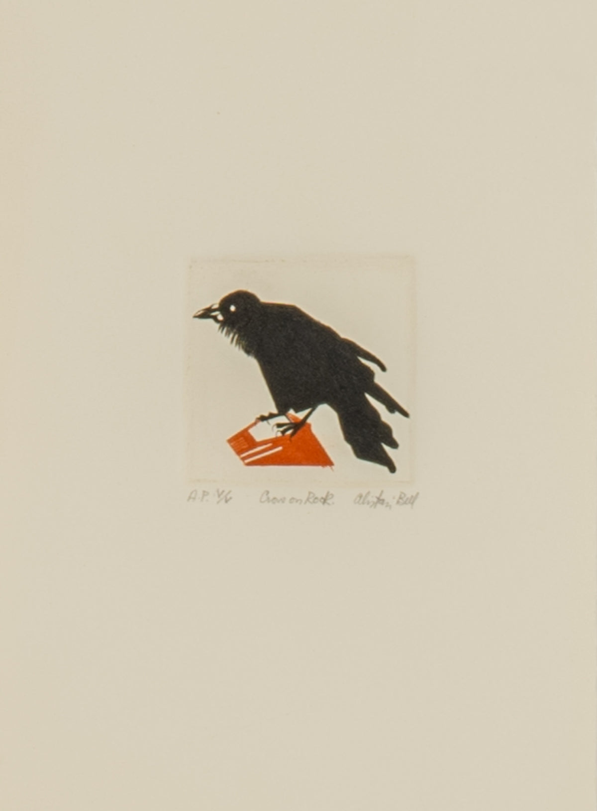 Alistair Bell, Crow on Rock, 1992
