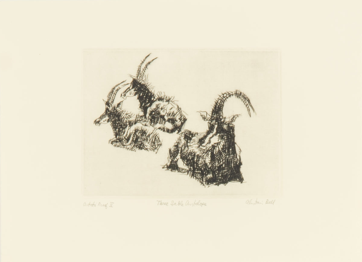 Alistair Bell, Three Sable Antelope (AP/II), 1985