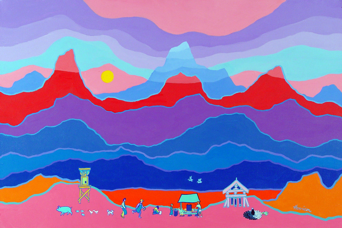 Ted Harrison, Paradise Valley Art Camp, 1995