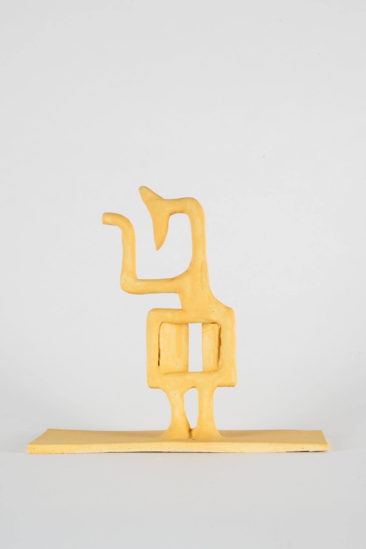 Parvin Peivandi, Utopian Rug, 2023. Ceramic figurative sculptures in soft green, yellow, pink and orange. View 23 of 24.