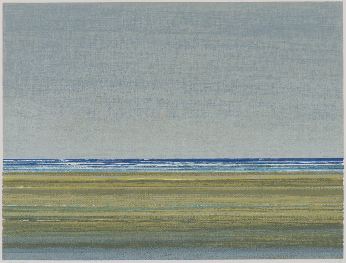 Gordon Smith, Tofino Beach, N/A. Image of a sandy beach with blue water against a grey sky. View 2 of 2.