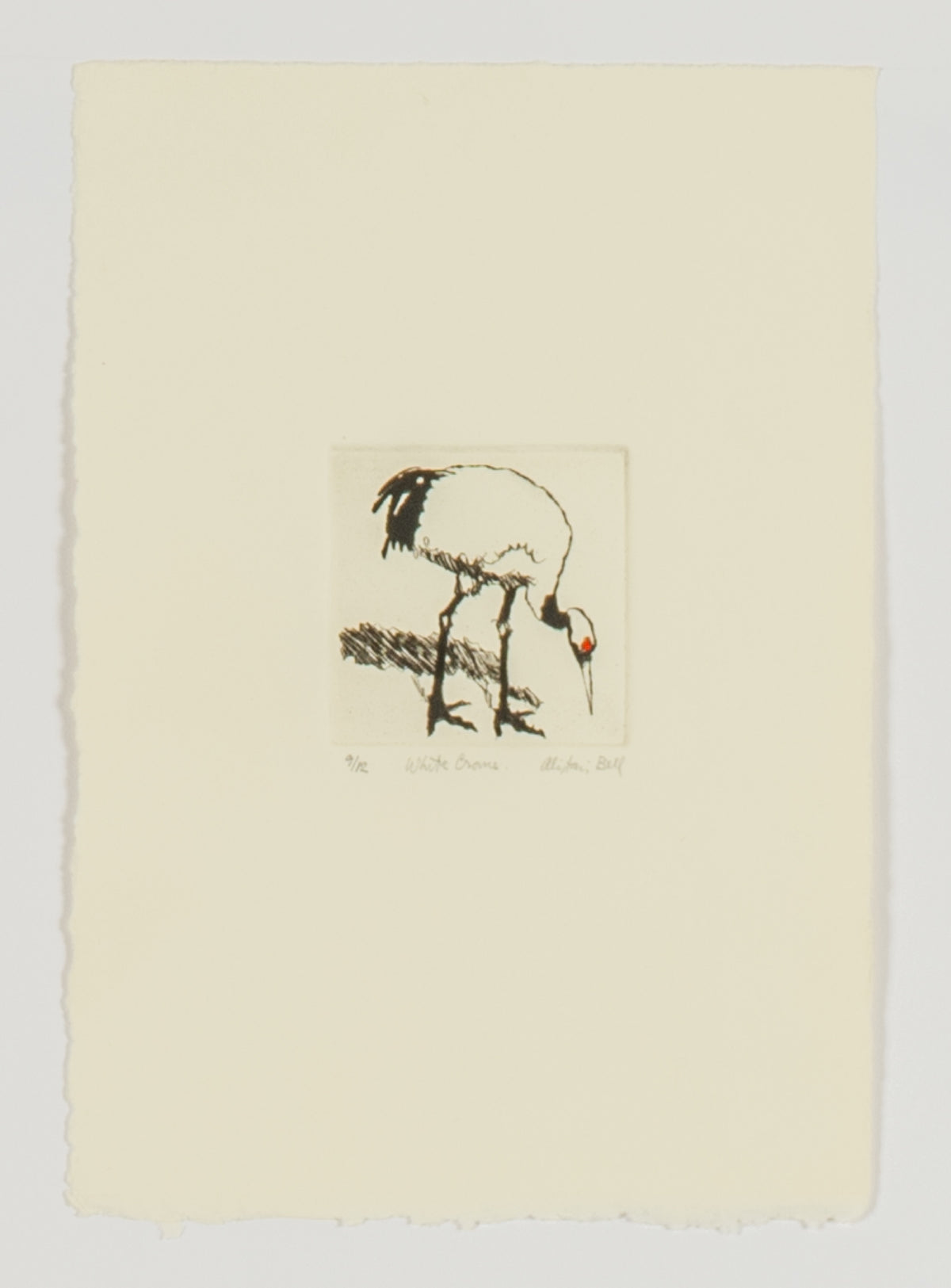 Alistair Bell, White Crane, 1992