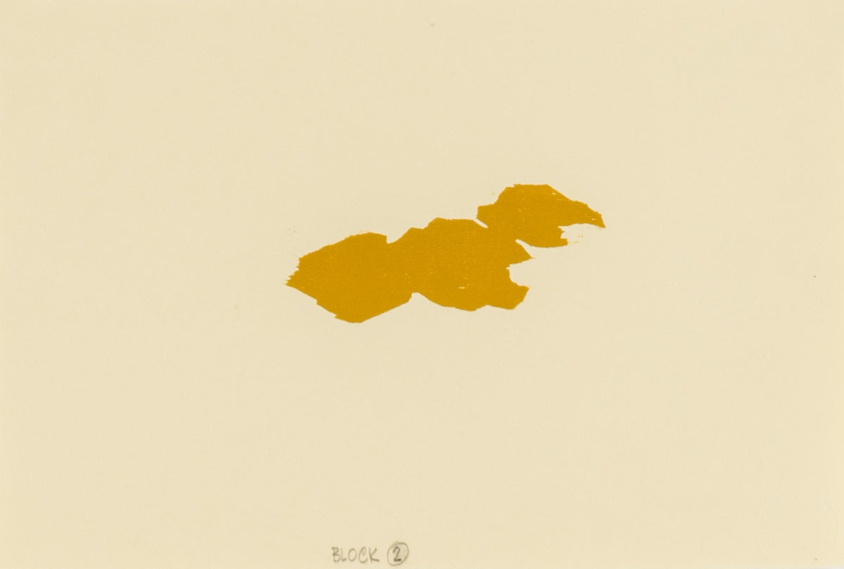Alistair Bell, Block 2 - Yellow Ocre Print, 1986
