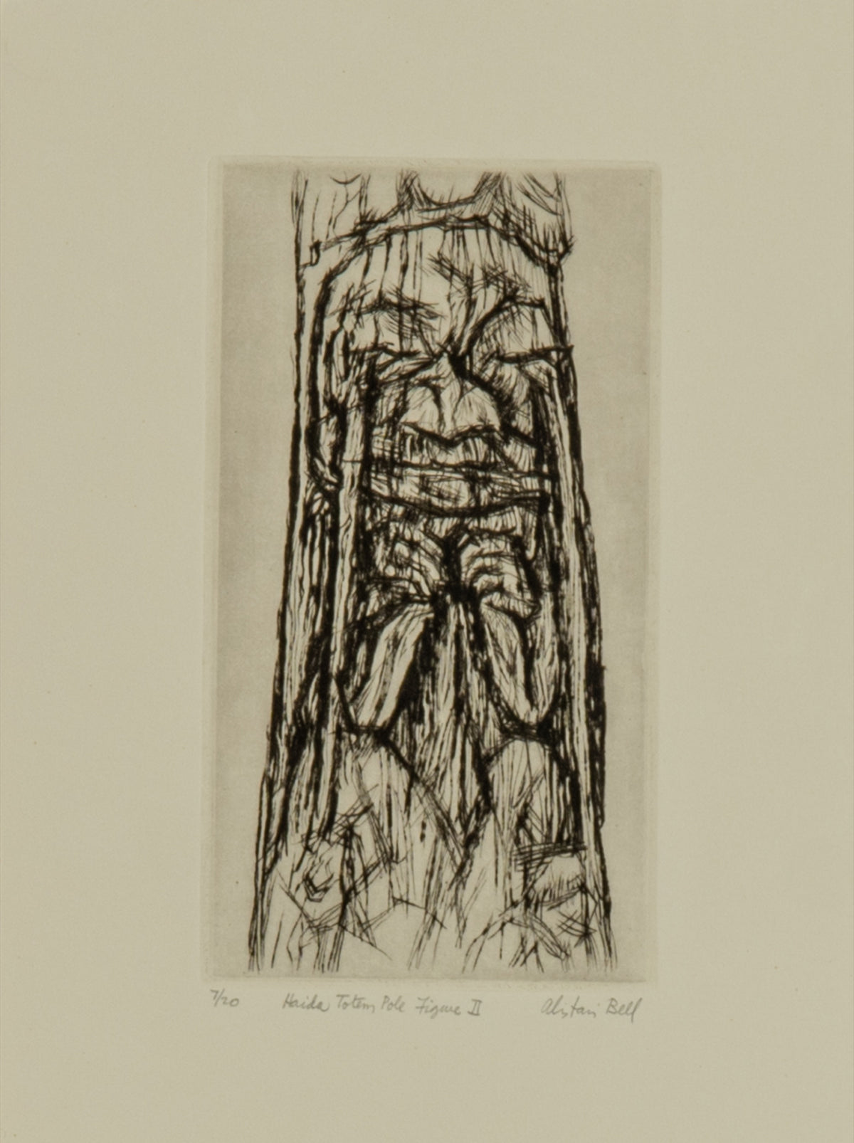 Alistair Bell, Haida Totem Figure II, 1985