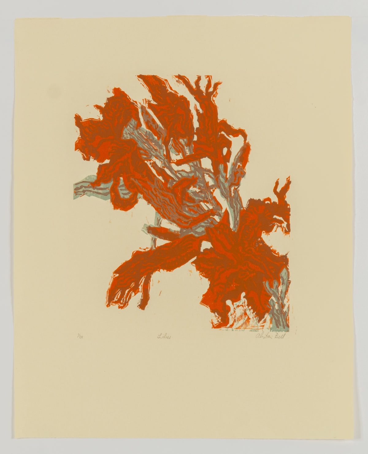 Alistair Bell, Lilies, 1973