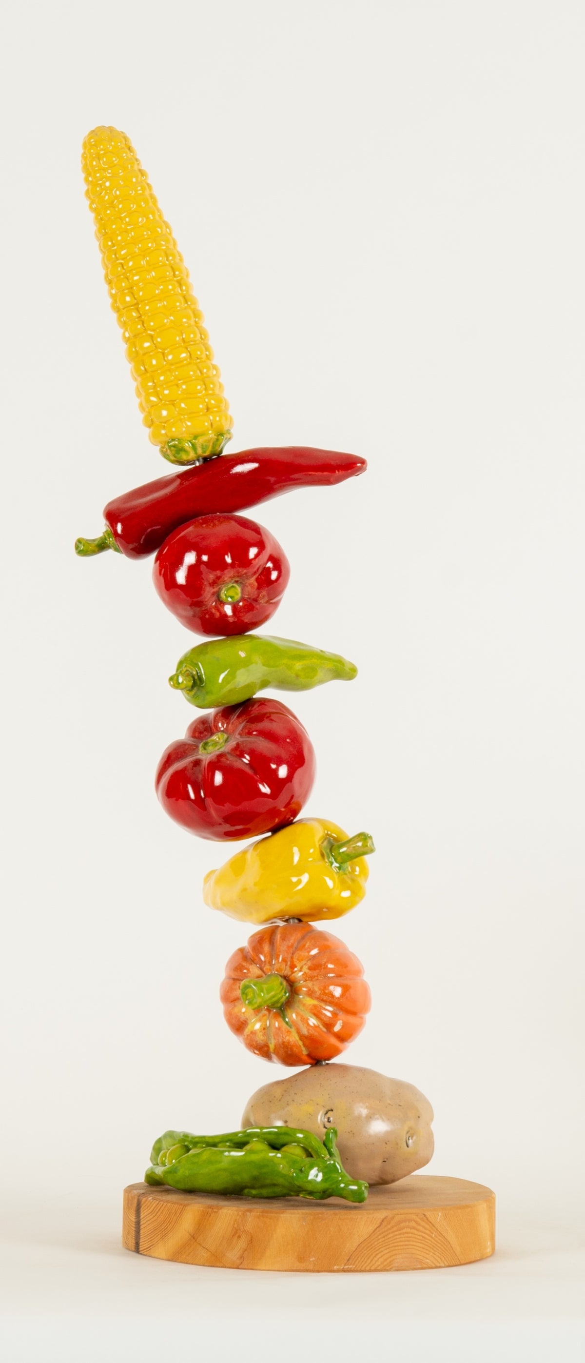 Victor Cicansky, Vegetable Tower [Workshop Demo], 2015 View 2 of 2.