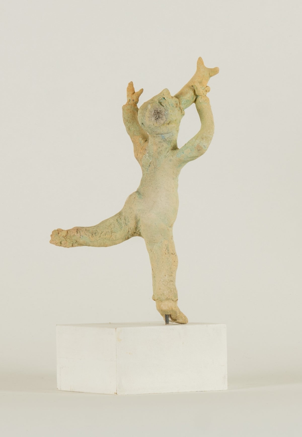 Leonard Epp, Untitled [Figure Eating Fish] View 2 of 2.