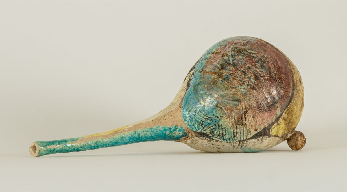 Leonard Epp, Untitled [Vessel w/ Long Neck] View 2 of 2.