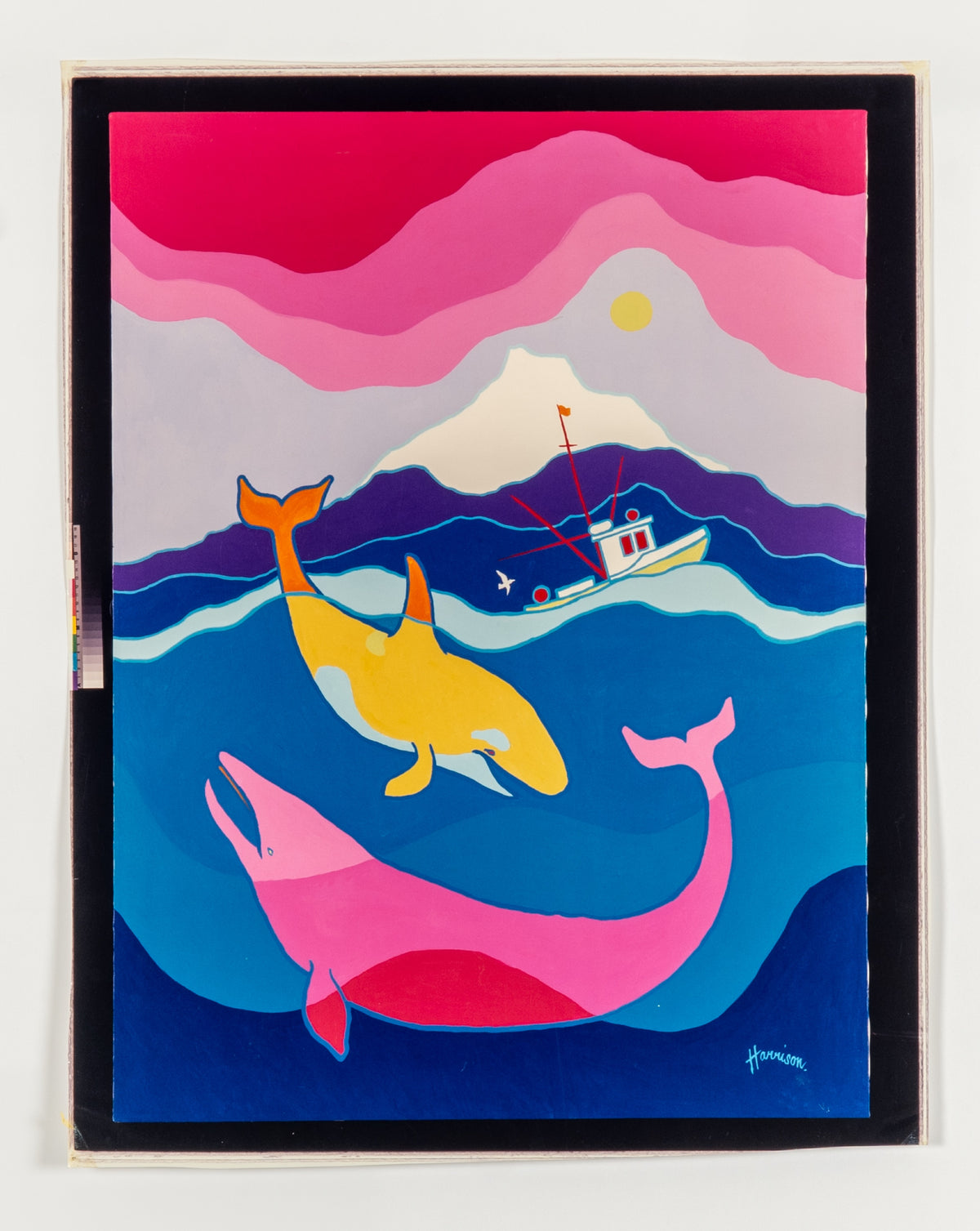 Ted Harrison, Whale Frolic - Working Copy, 1994