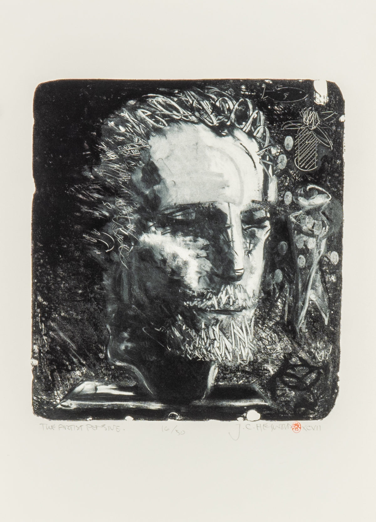 J. Carl Heywood, The Artist, Pensive, 1993.
