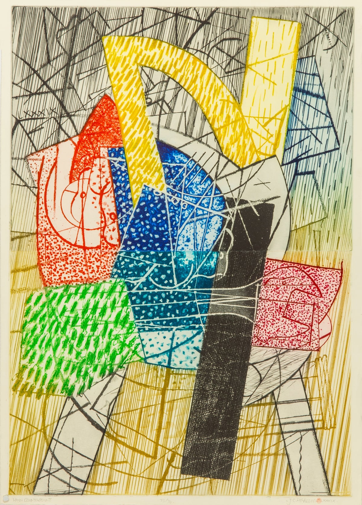 J. Carl Heywood, Rain Counterpoint, 1989.