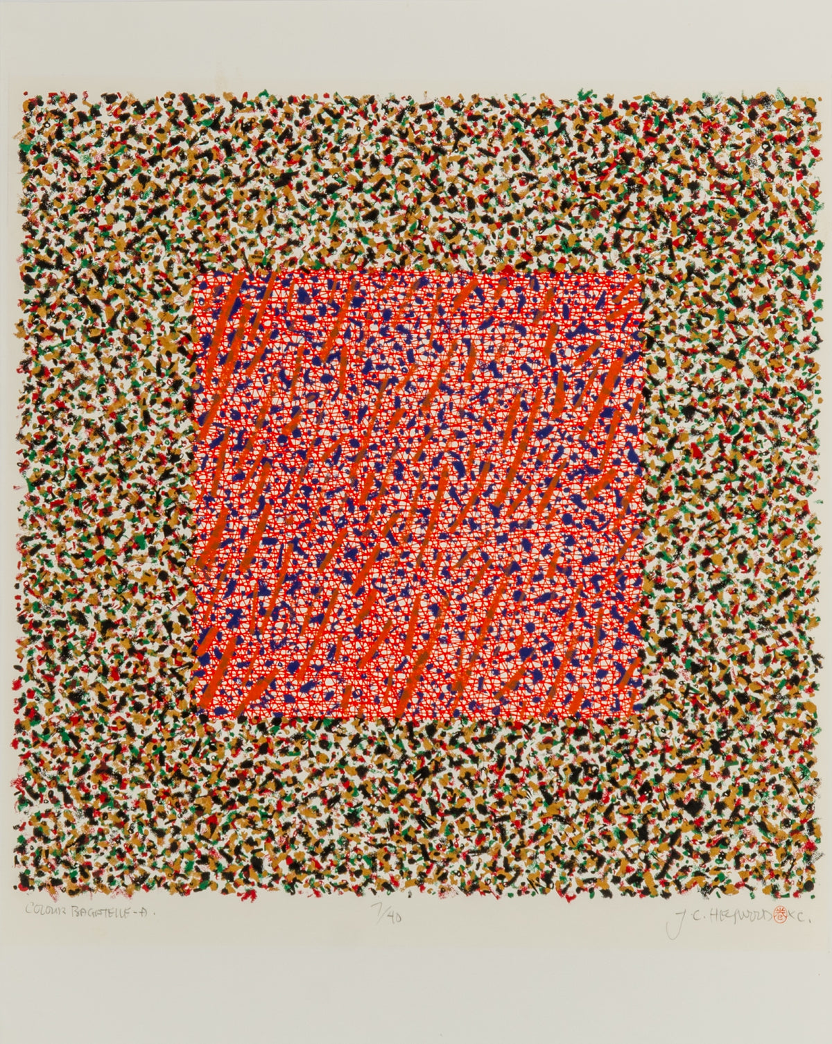 J. Carl Heywood, Coloured Bagatelle A, 1990.