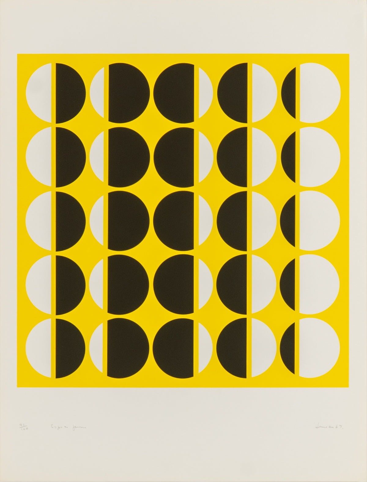 Denis Juneau, Espace Jaune, 1967
