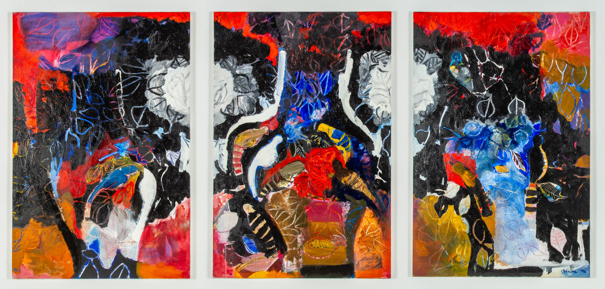 Patricia O'Hara, Garden Song Tryptych, 1996 View 2 of 2.
