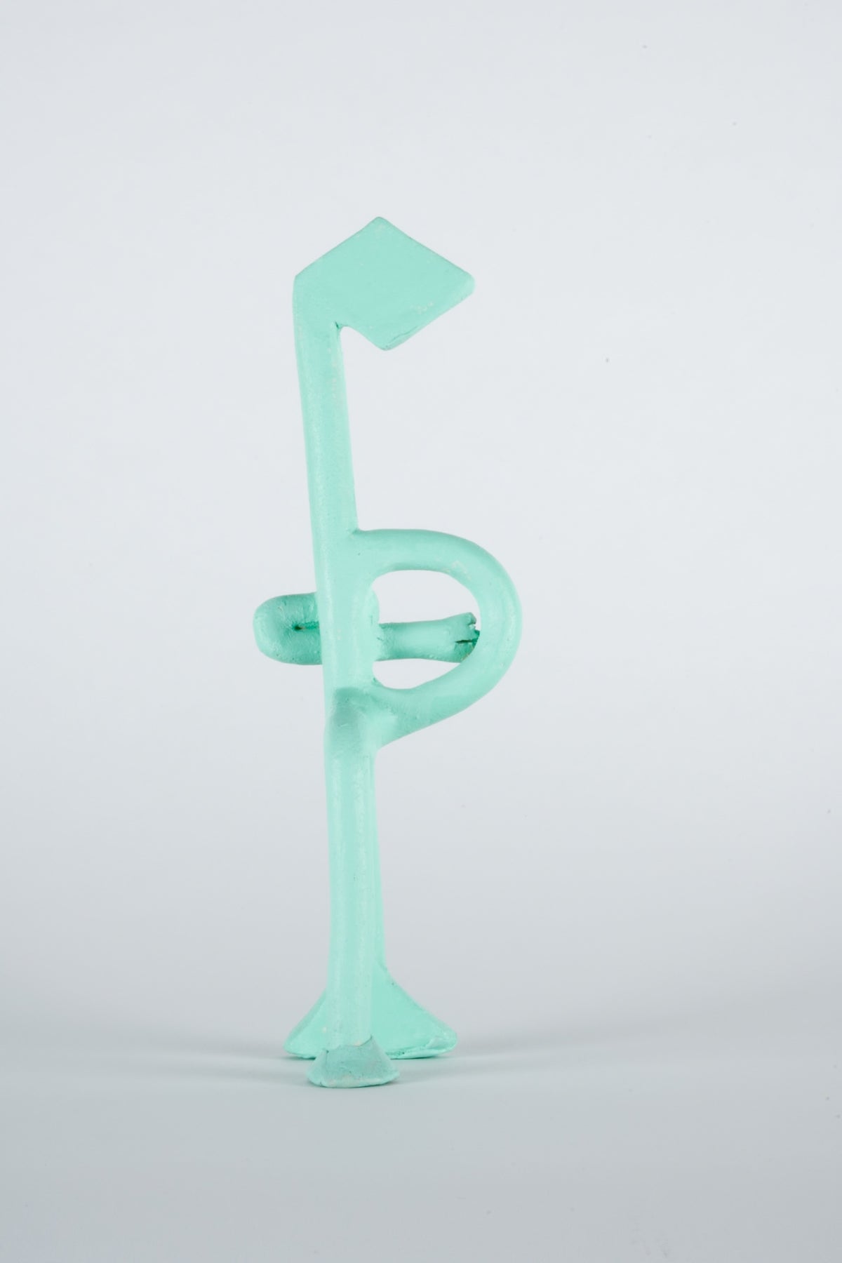Parvin Peivandi, Utopian Rug, 2023. Ceramic figurative sculptures in soft green, yellow, pink and orange. View 11 of 24.