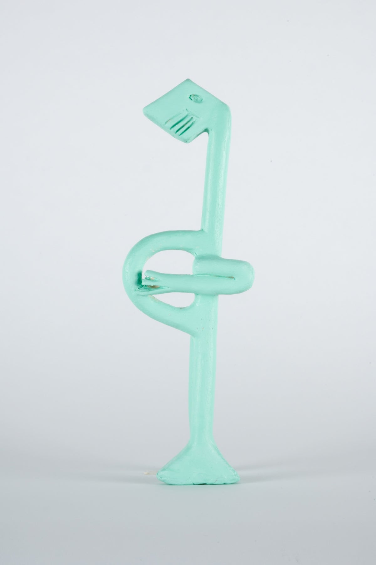 Parvin Peivandi, Utopian Rug, 2023. Ceramic figurative sculptures in soft green, yellow, pink and orange. View 12 of 24.