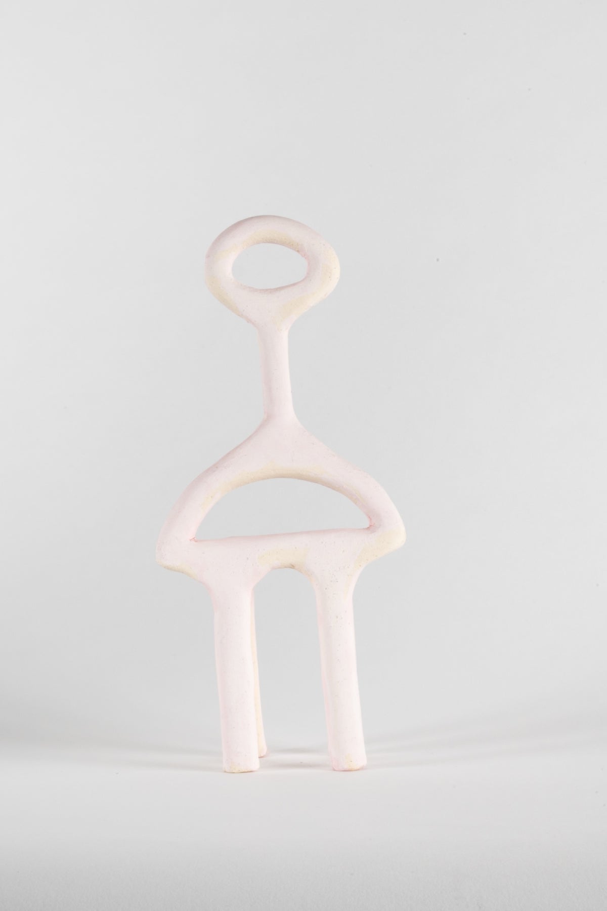Parvin Peivandi, Utopian Rug, 2023. Ceramic figurative sculptures in soft green, yellow, pink and orange. View 16 of 24.