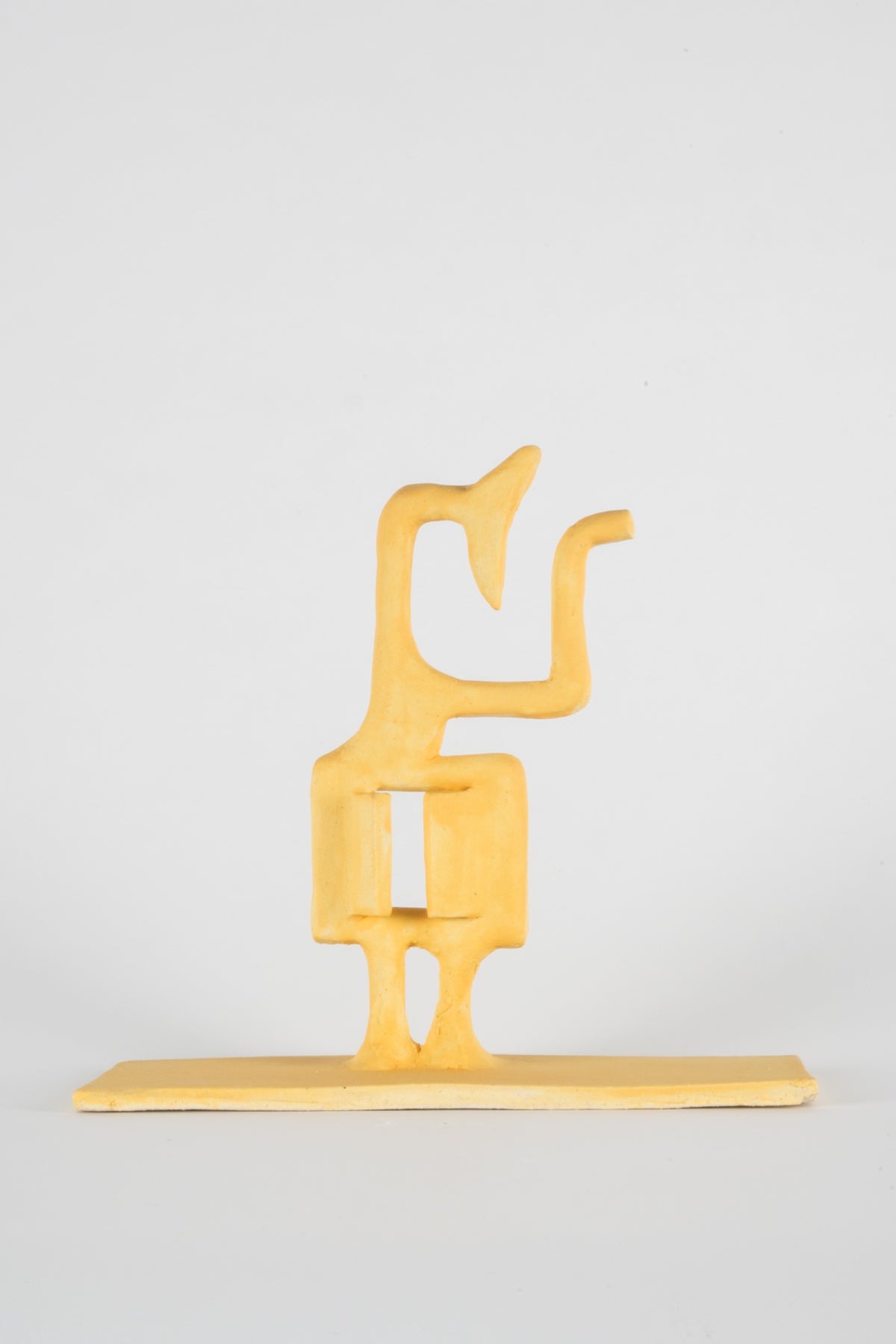 Parvin Peivandi, Utopian Rug, 2023. Ceramic figurative sculptures in soft green, yellow, pink and orange. View 24 of 24.