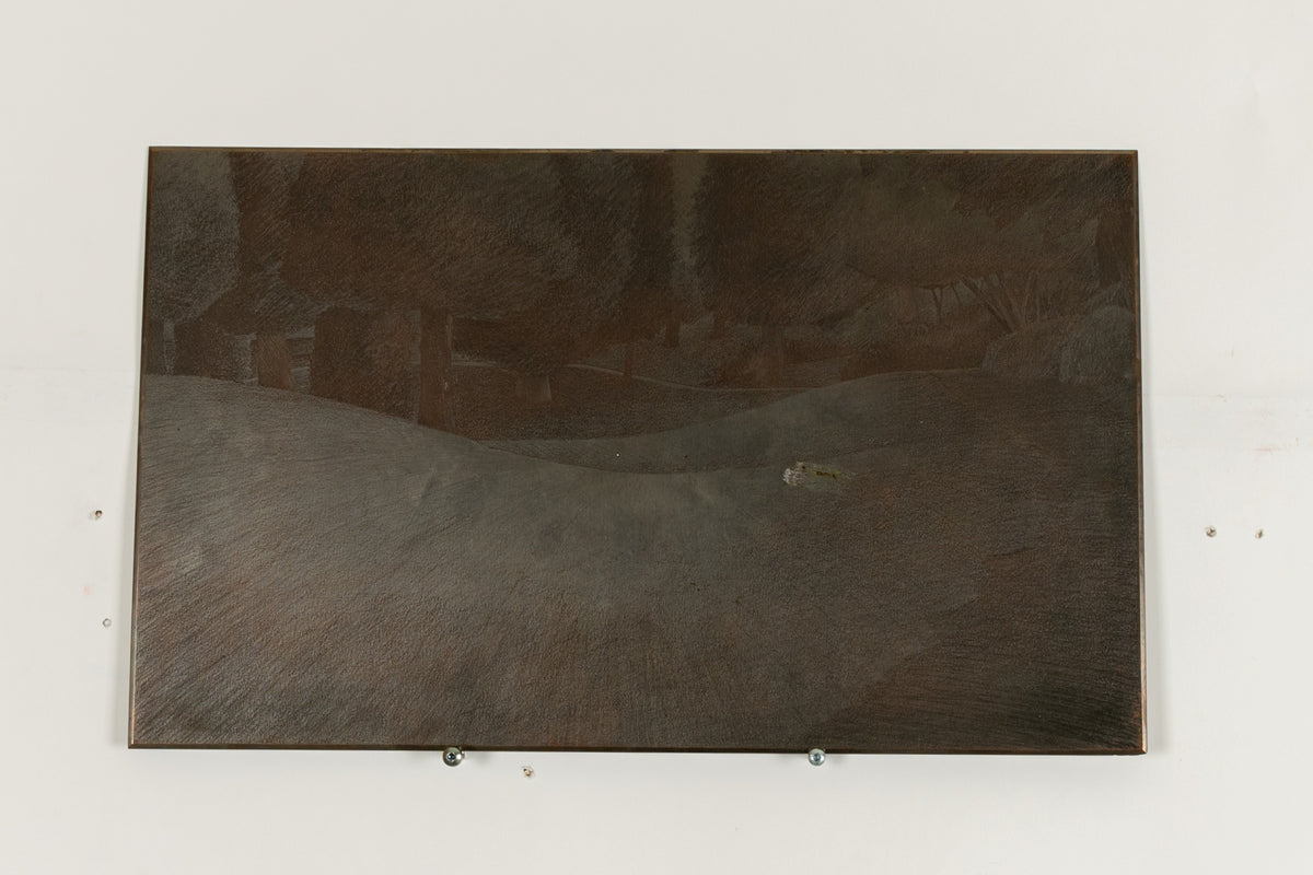 Ross Penhall, Untitled Etching Plate, 2011