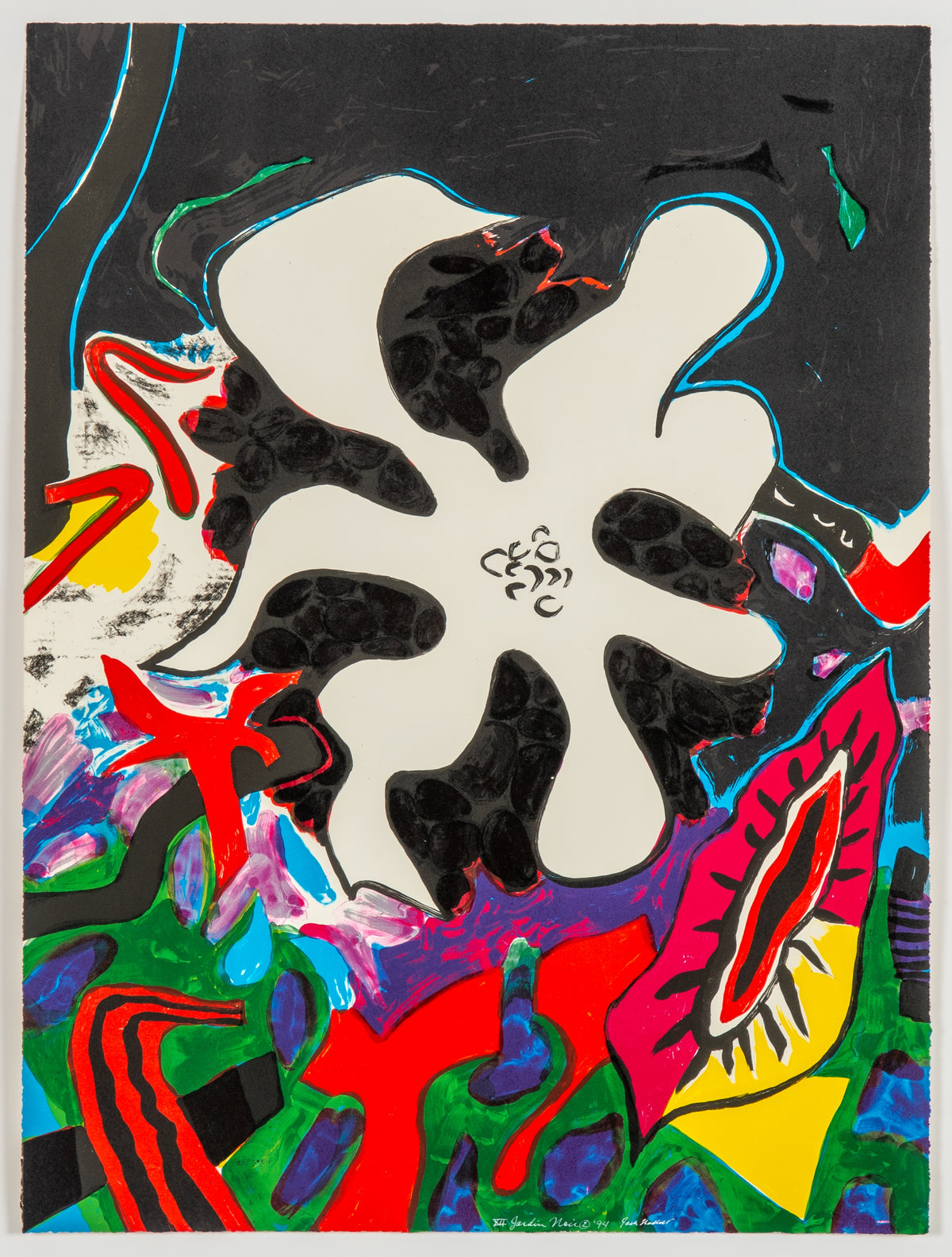 Jack Shadbolt, Jardin Noir Suite AP-XII, 1994