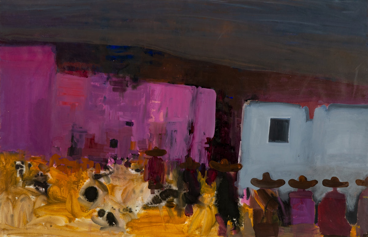 Jack Shadbolt, Untitled [Village Scene], circa 1950s