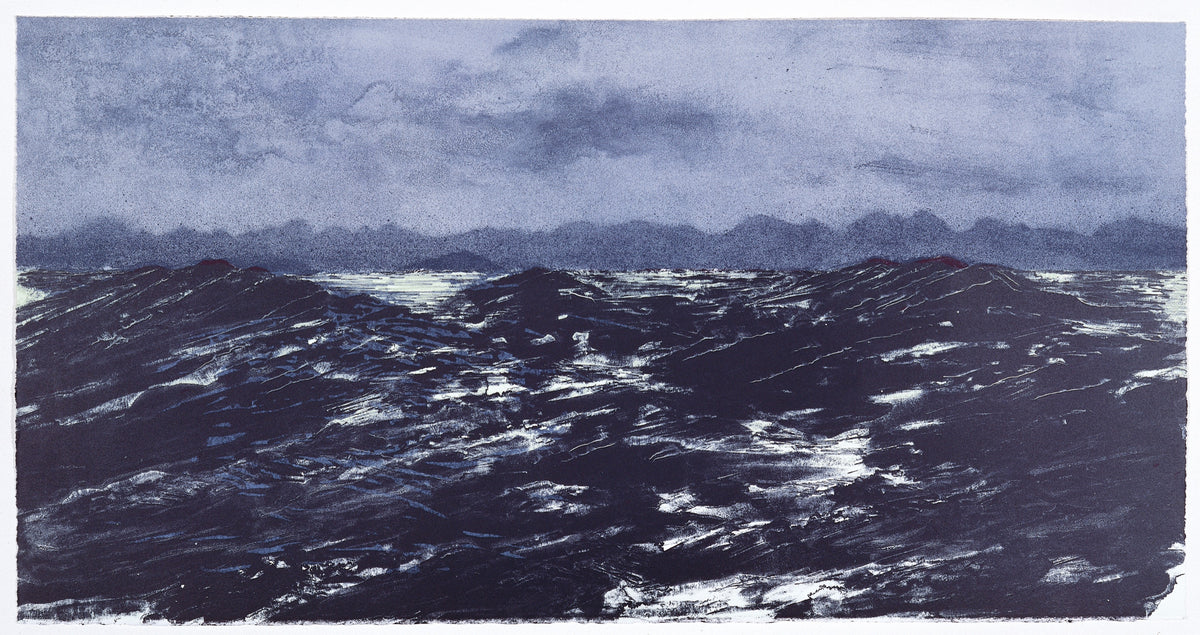 Takao Tanabe, Marble Island (QCI 1/50), 1995. Seascape against a cloudy and dark day.