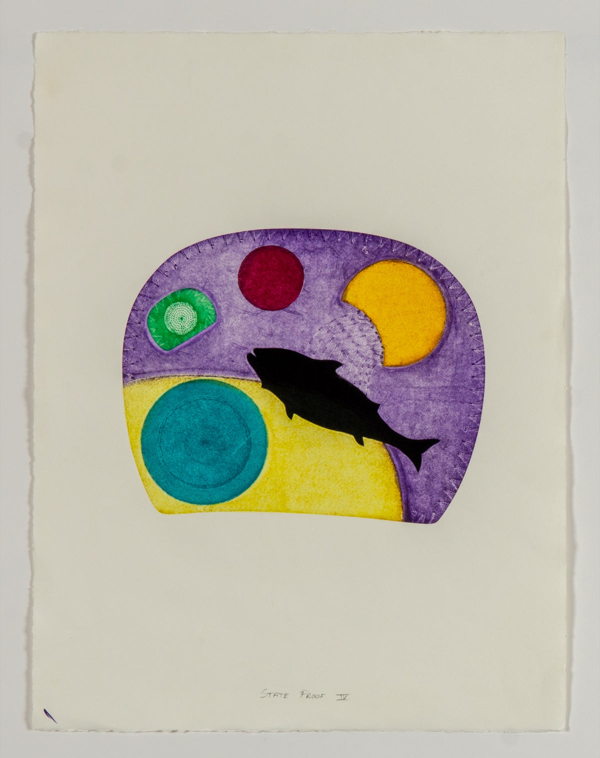 Charlene Vickers, Fish in Astral [State Proof IV], 2022